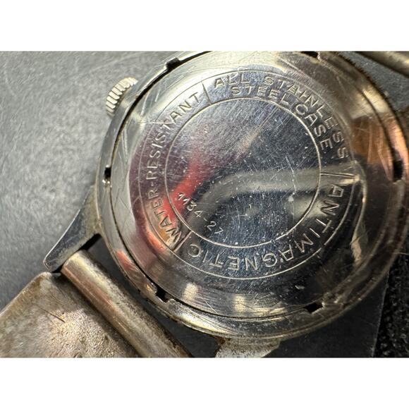 Vtg Richmond Pierpont Swiss Incabloc Antimagnetic 1134-27 Watch Turquoise Inlay main image 4